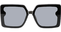 CHA95069 Sunglasses Black White Gray