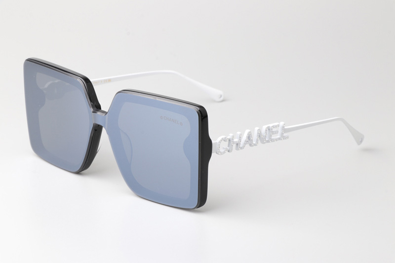 CHA95069 Sunglasses Black White Gray