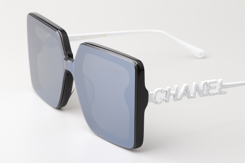 CHA95069 Sunglasses Black White Gray