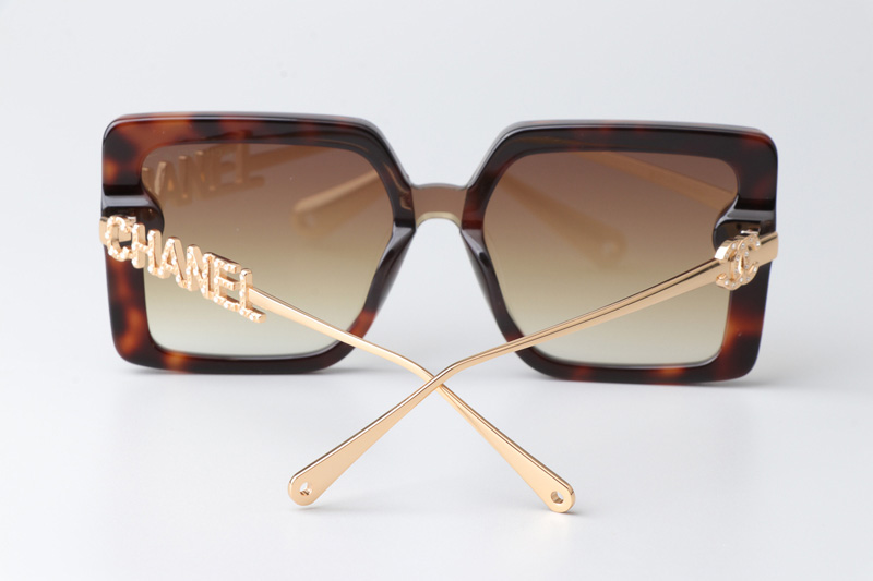 CHA95069 Sunglasses Tortoise Gold Gradient Brown