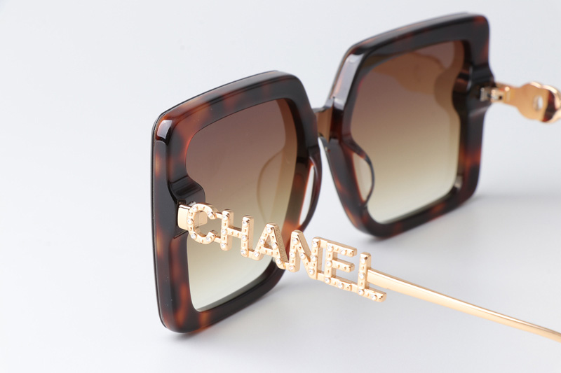 CHA95069 Sunglasses Tortoise Gold Gradient Brown