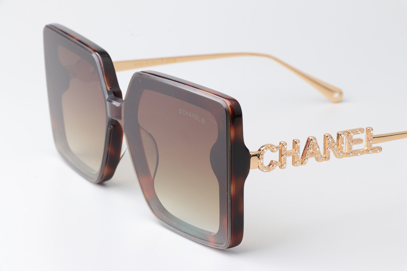 CHA95069 Sunglasses Tortoise Gold Gradient Brown