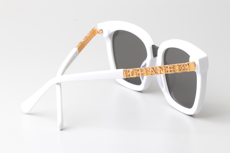 CHA95078 Sunglasses White Gray