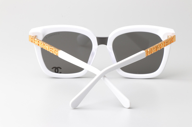 CHA95078 Sunglasses White Gray