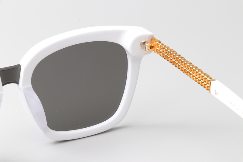 CHA95078 Sunglasses White Gray