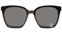 CHA95078 Sunglasses White Gray