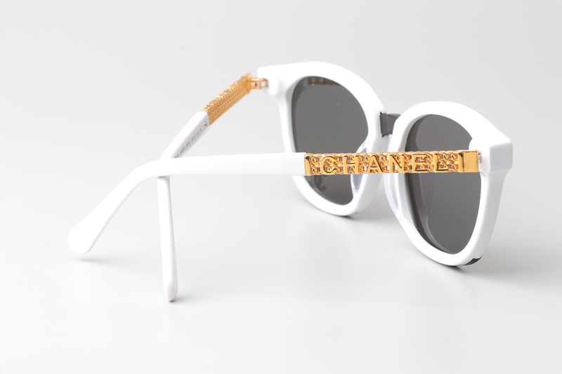 CHA95079 Sunglasses White Gray