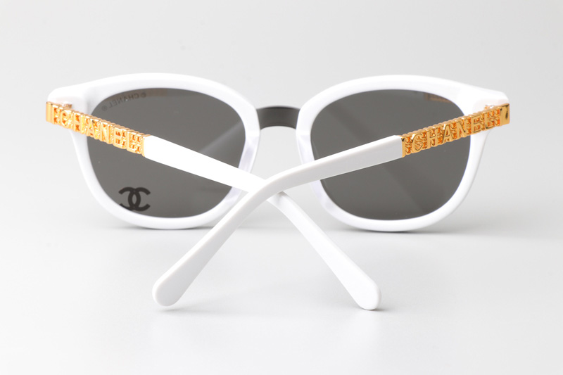 CHA95079 Sunglasses White Gray