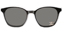 CHA95079 Sunglasses White Gray