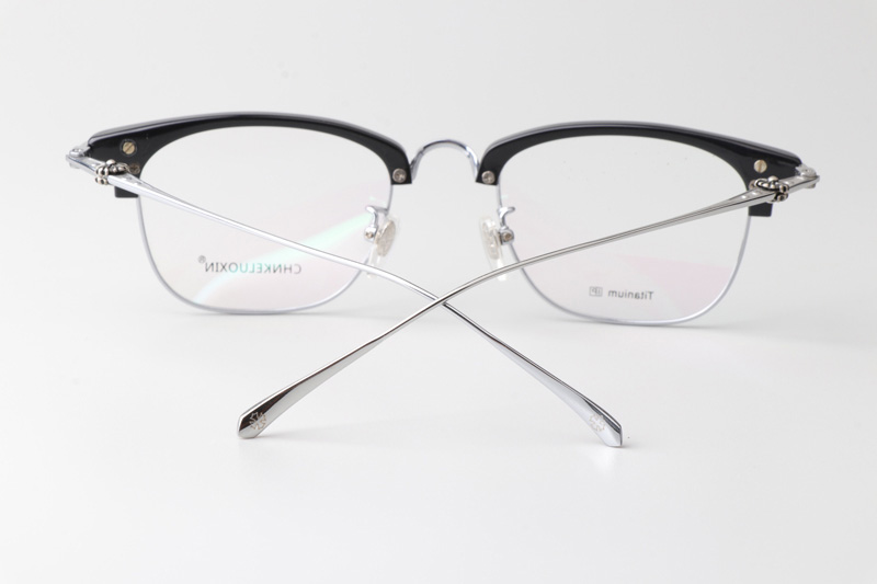 CHN088 Eyeglasses Black Silver