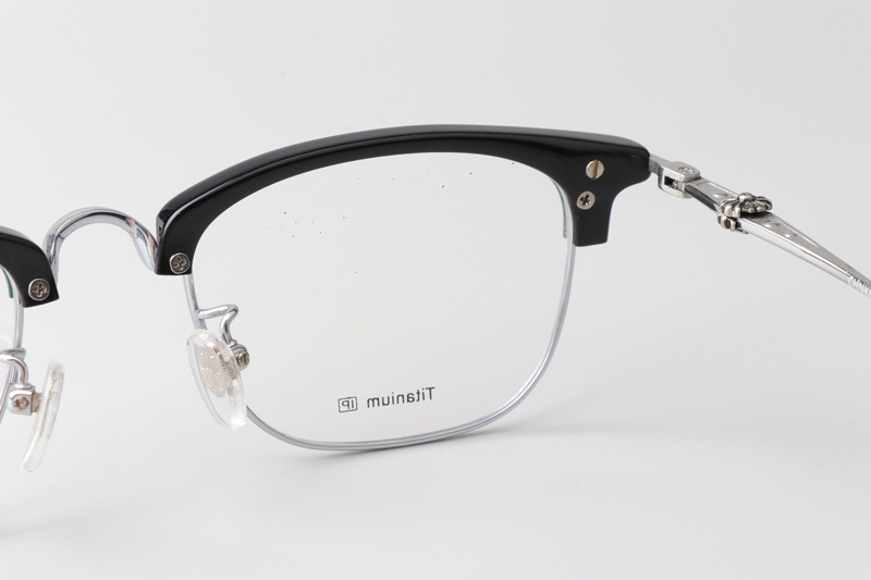 CHN088 Eyeglasses Black Silver