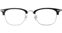 CHN088 Eyeglasses Black Silver