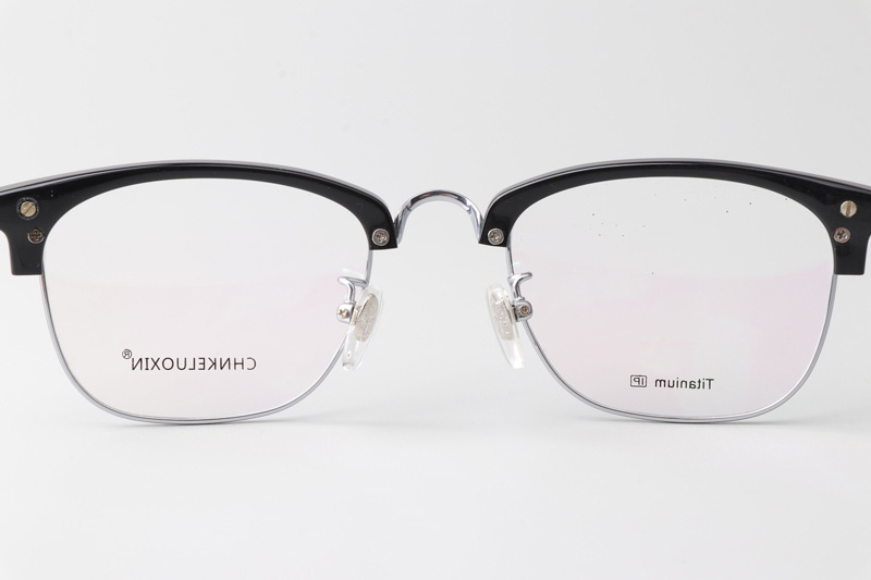 CHN088 Eyeglasses Black Silver