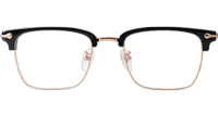 CHN511 Eyeglasses Black Rose Gold