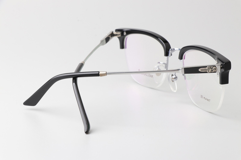 CHN513 Eyeglasses Black Silver