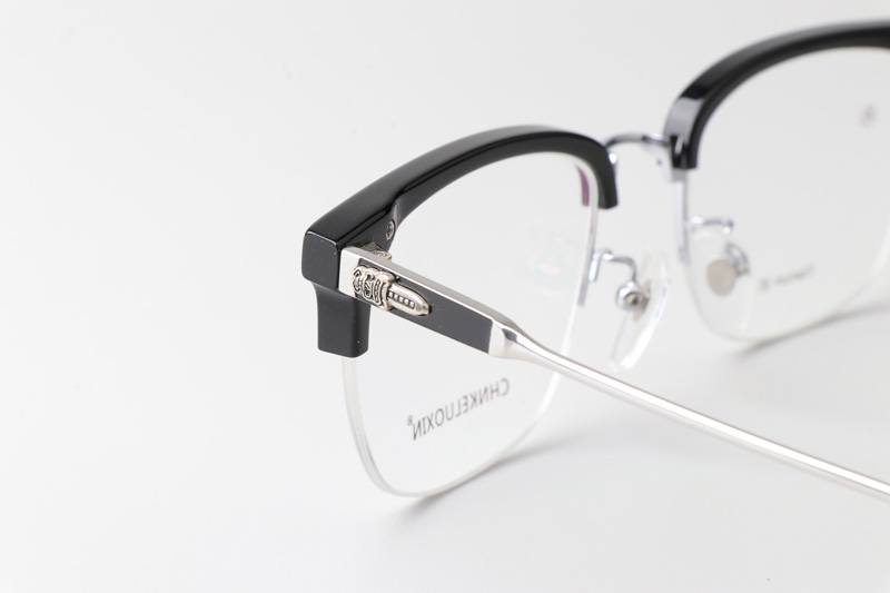 CHN513 Eyeglasses Black Silver