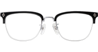CHN513 Eyeglasses Black Silver