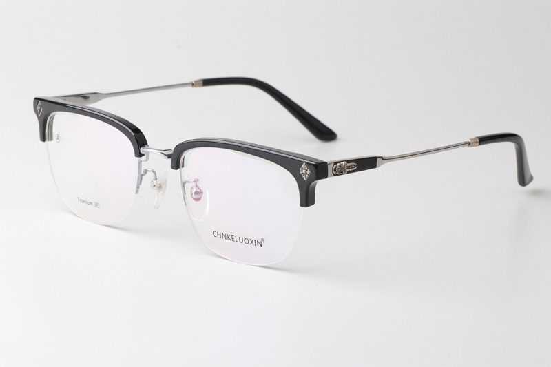 CHN513 Eyeglasses Black Silver