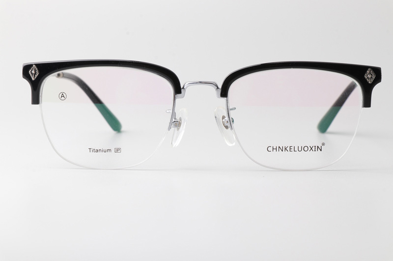 CHN513 Eyeglasses Black Silver