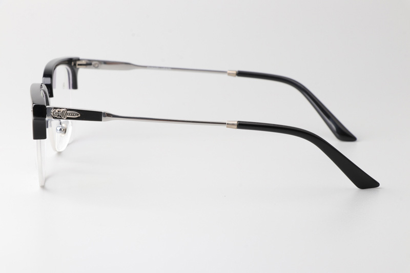 CHN513 Eyeglasses Black Silver