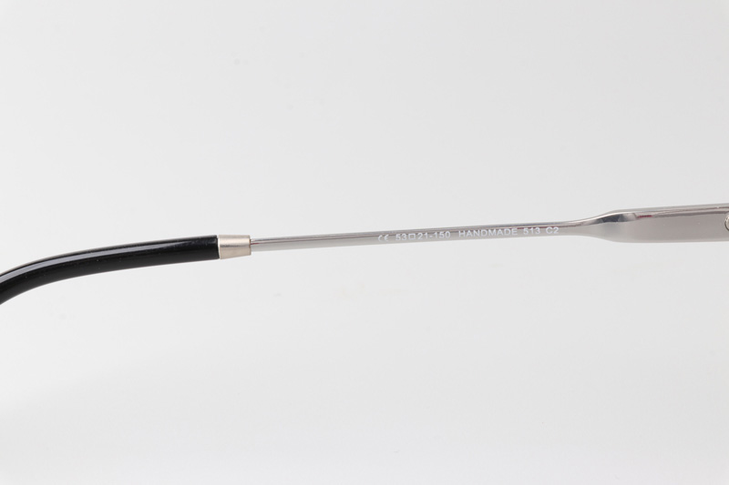 CHN513 Eyeglasses Black Silver