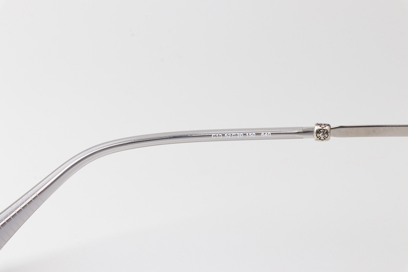 CHN640 Eyeglasses Gray Silver