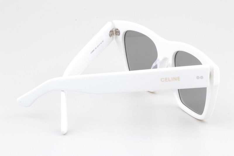 CL40060I Sunglasses White Silver