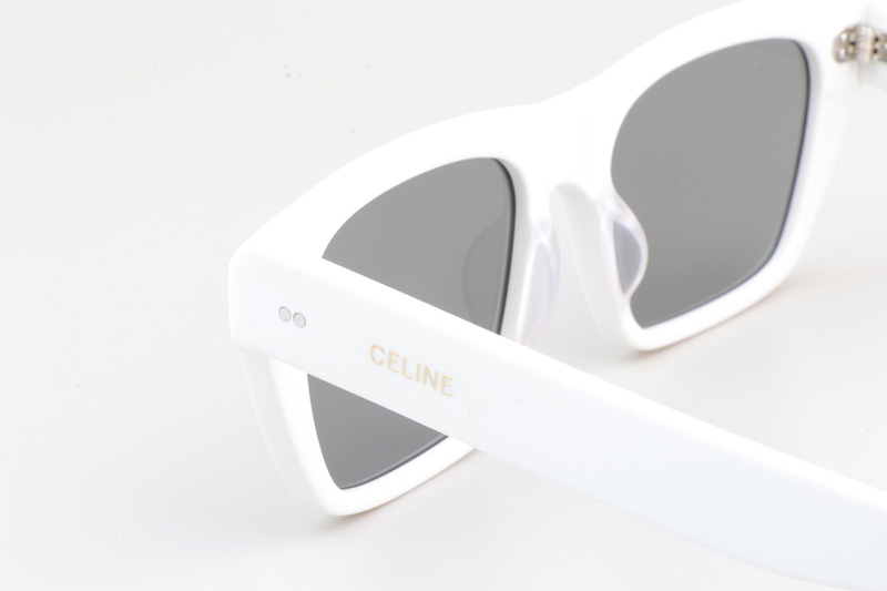 CL40060I Sunglasses White Silver