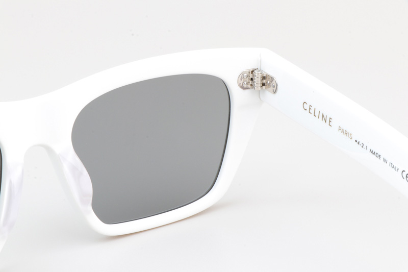 CL40060I Sunglasses White Silver