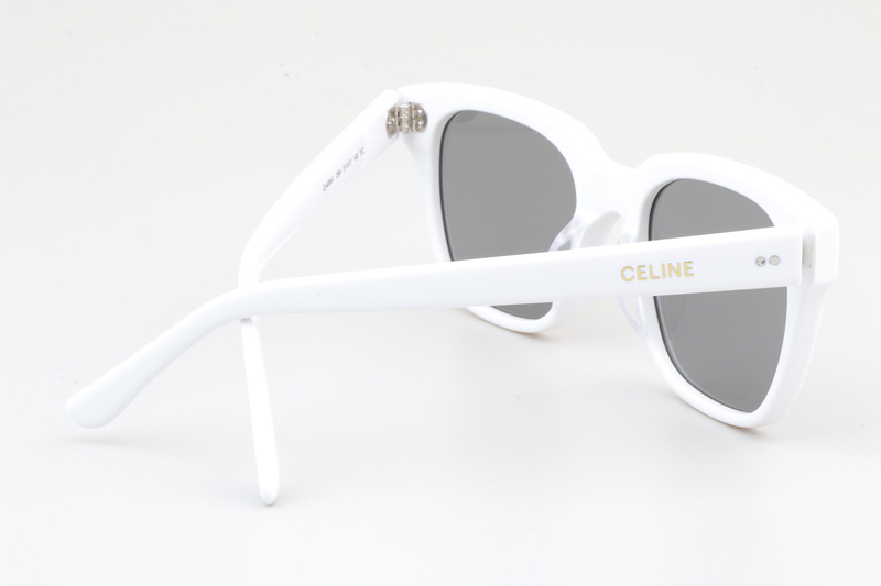 CL40061 Sunglasses White Silver