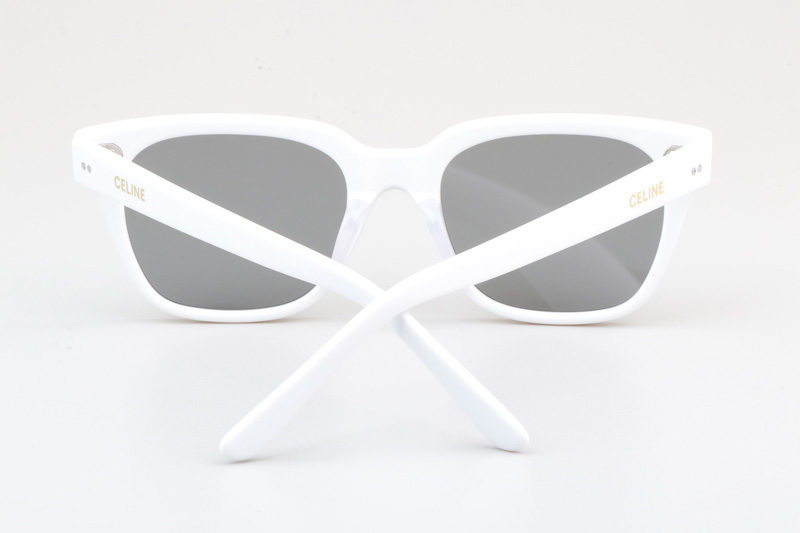 CL40061 Sunglasses White Silver