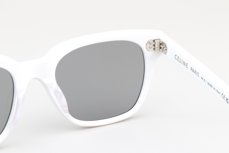 CL40061 Sunglasses White Silver