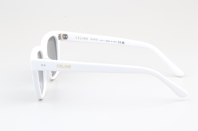 CL40061 Sunglasses White Silver