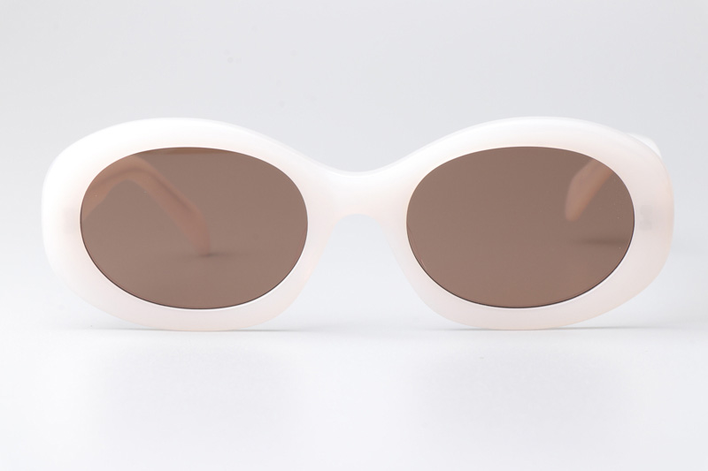 CL40194U Sunglasses Cream Brown