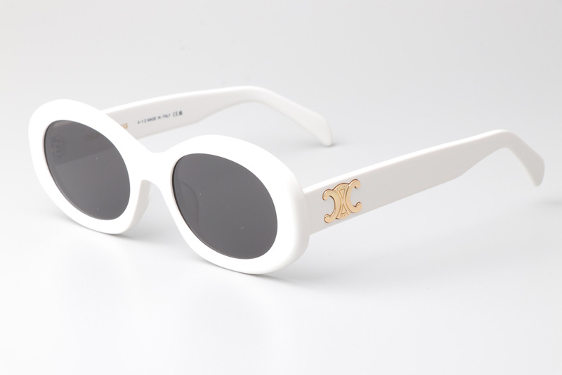 CL40194U Sunglasses White Gray