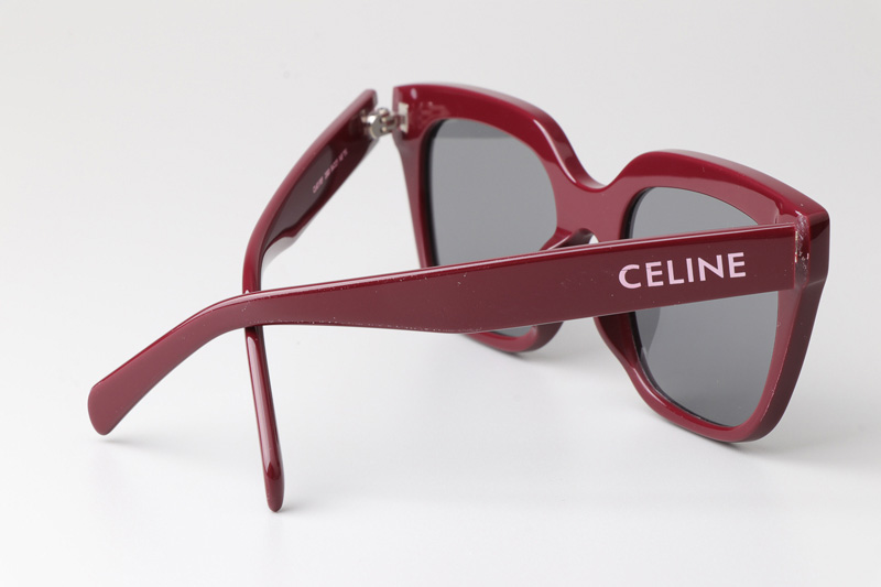 CL40198F Sunglasses Red Silver