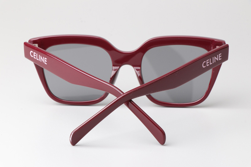 CL40198F Sunglasses Red Silver