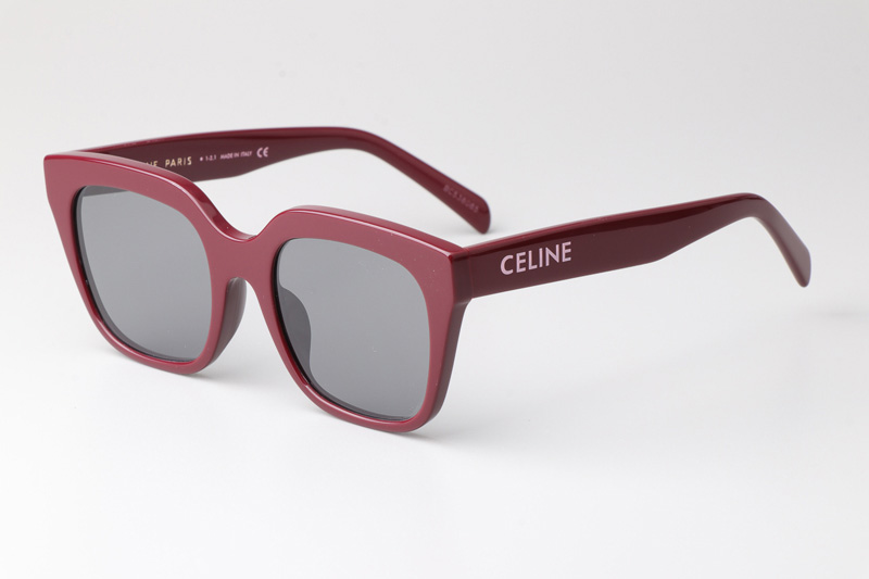 CL40198F Sunglasses Red Silver