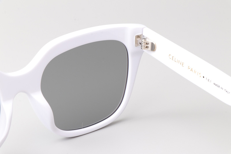 CL40198F Sunglasses White Silver