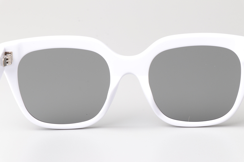 CL40198F Sunglasses White Silver