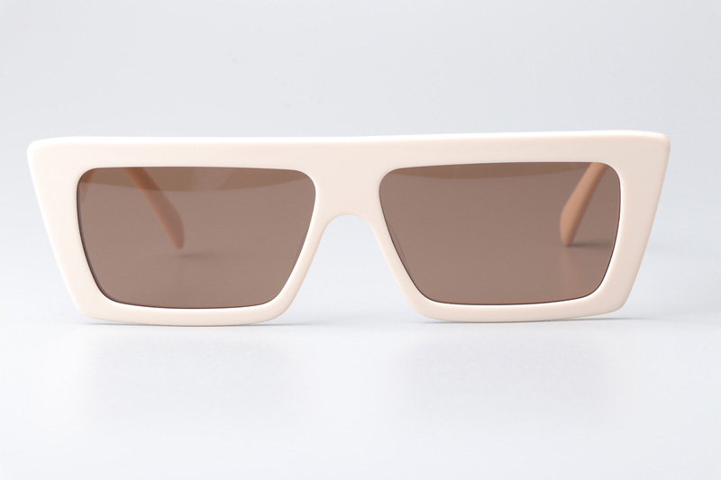 CL40214U Sunglasses Cream Brown