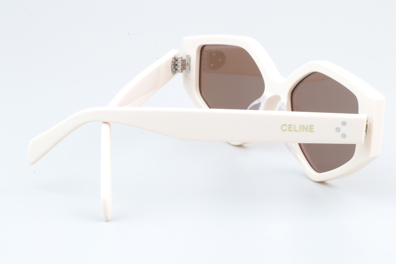 CL40229F Sunglasses Cream Brown