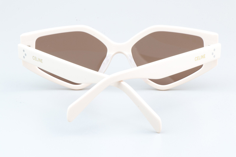 CL40229F Sunglasses Cream Brown