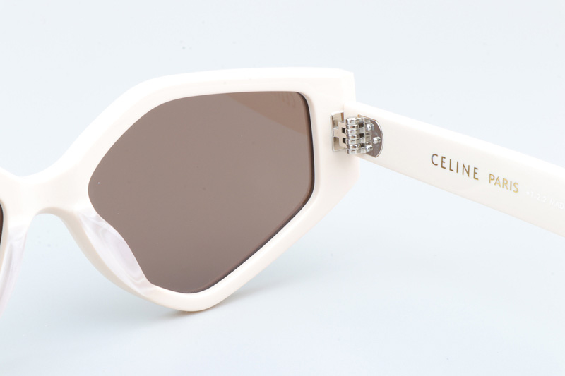 CL40229F Sunglasses Cream Brown