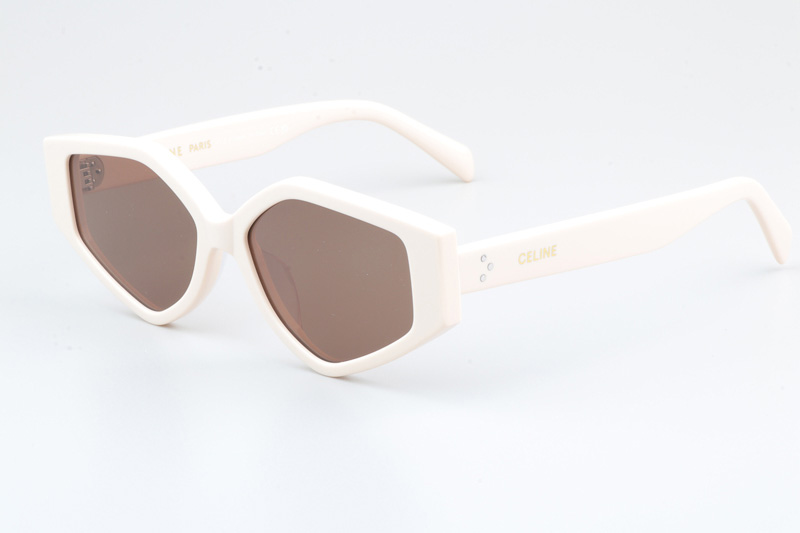 CL40229F Sunglasses Cream Brown