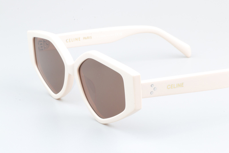 CL40229F Sunglasses Cream Brown