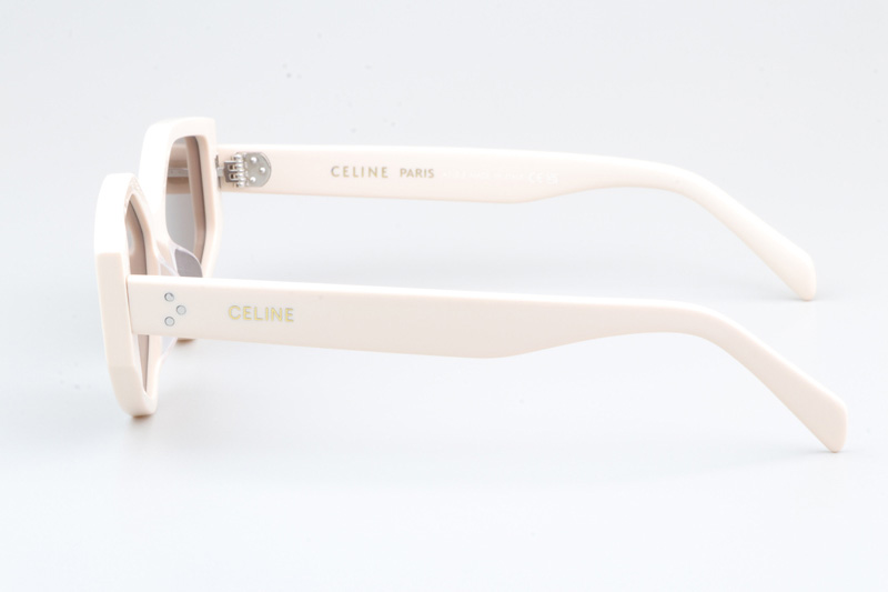 CL40229F Sunglasses Cream Brown