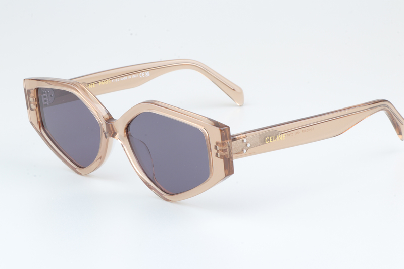 CL40229F Sunglasses Transparent Brown Purple