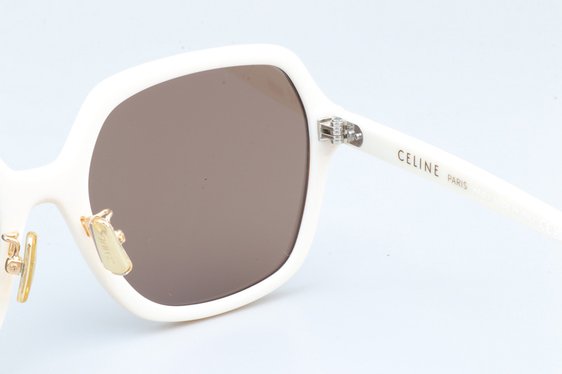 CL40230F Sunglasses Cream Brown