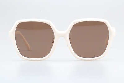 CL40230F Sunglasses Cream Brown